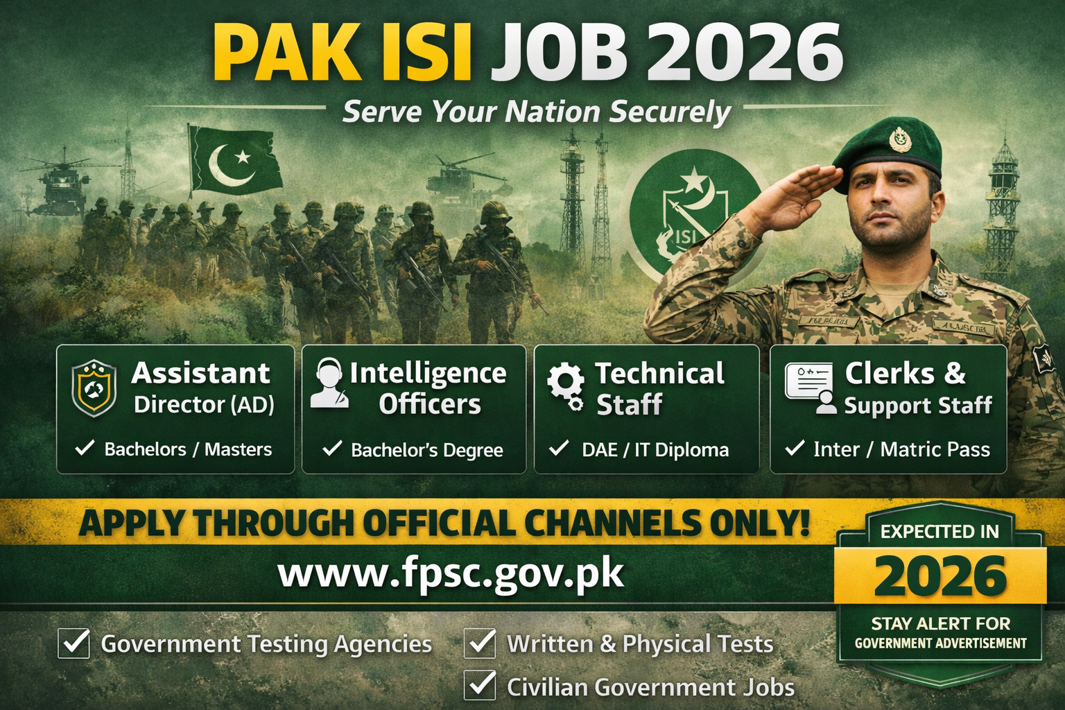 Pak ISI Job 2026