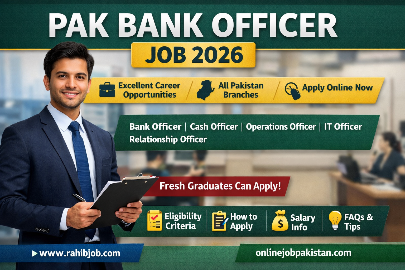 Pak Bank Officer Job 2026
