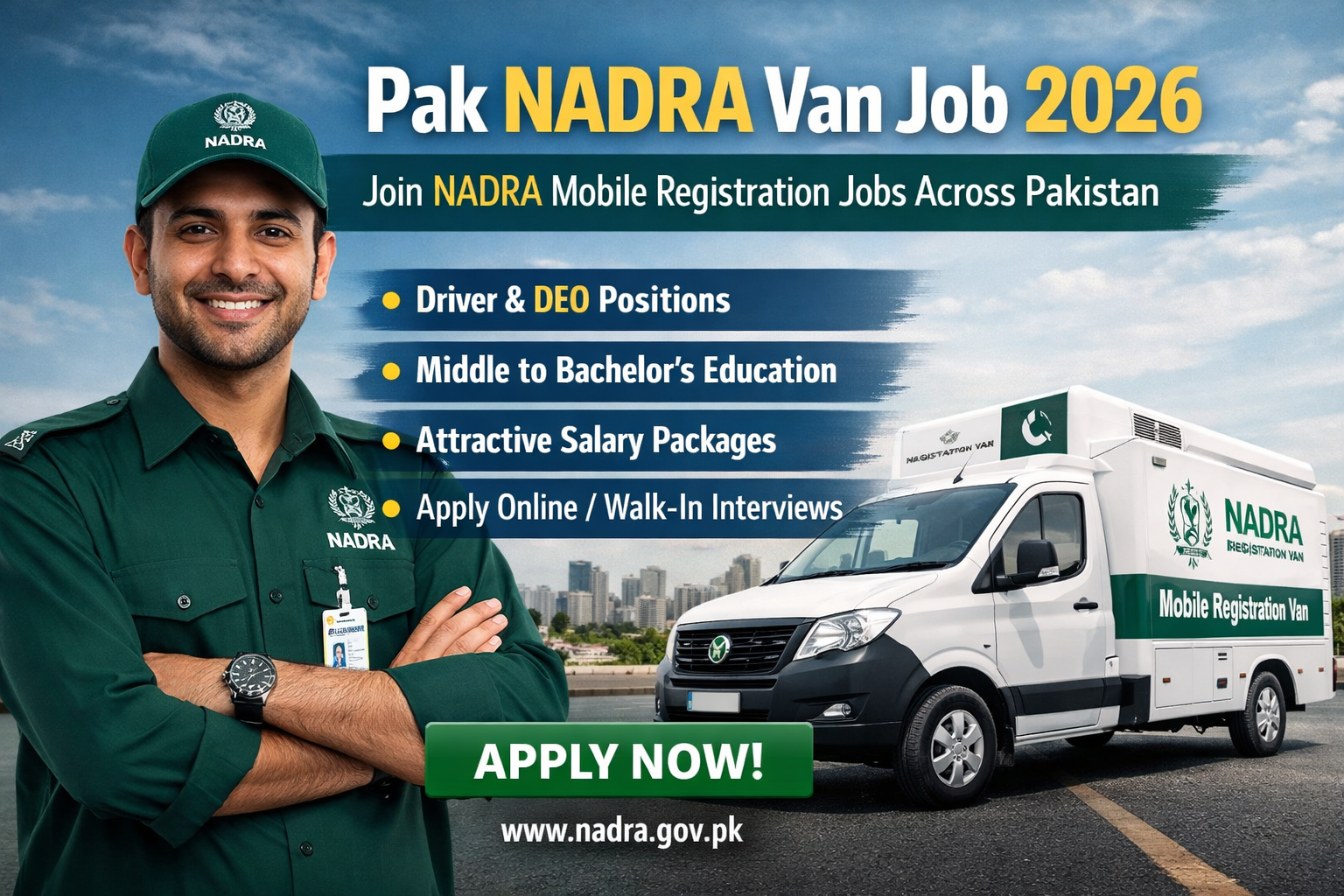 Pak NADRA Van Job 2026