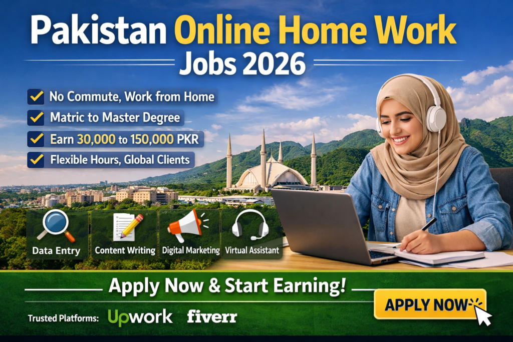 Pakistan Online Home Work Jobs 2026