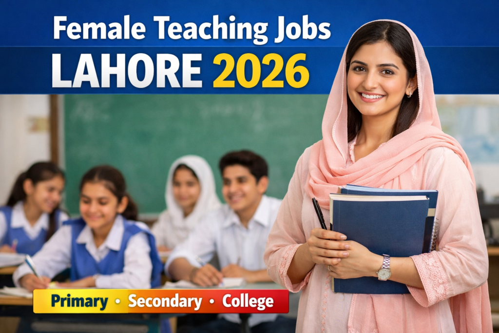 Female Teaching Jobs Lahore 2026