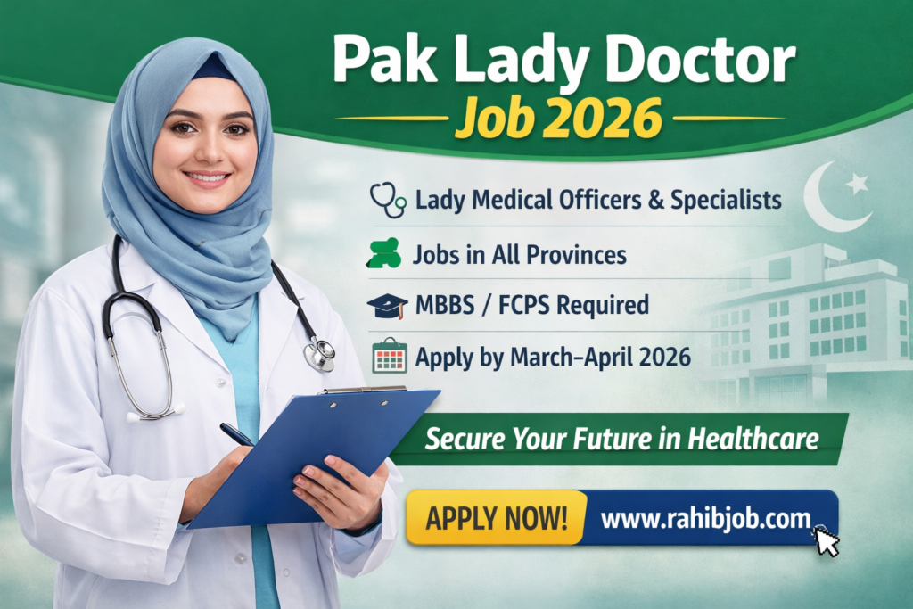 Pak Lady Doctor Job 2026