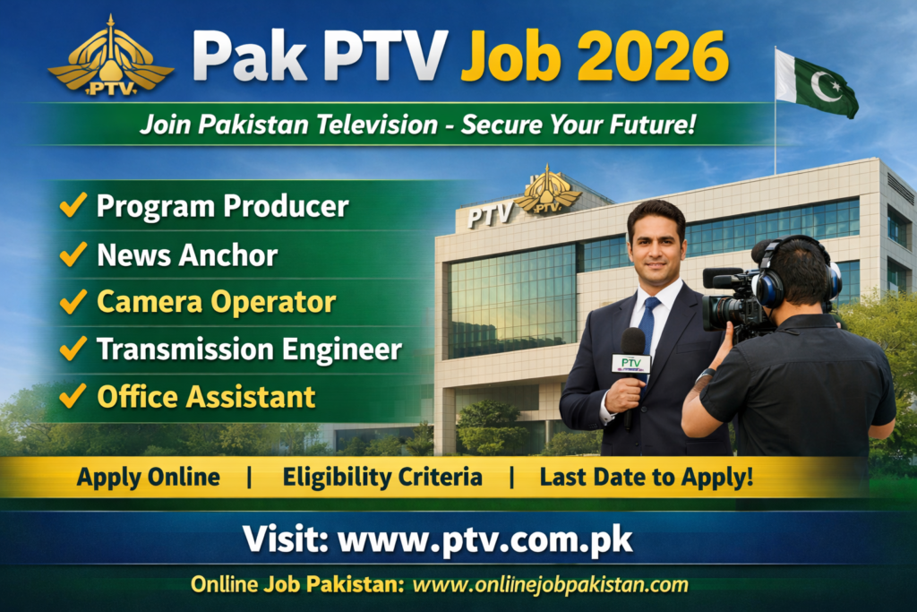 Pak PTV Job 2026