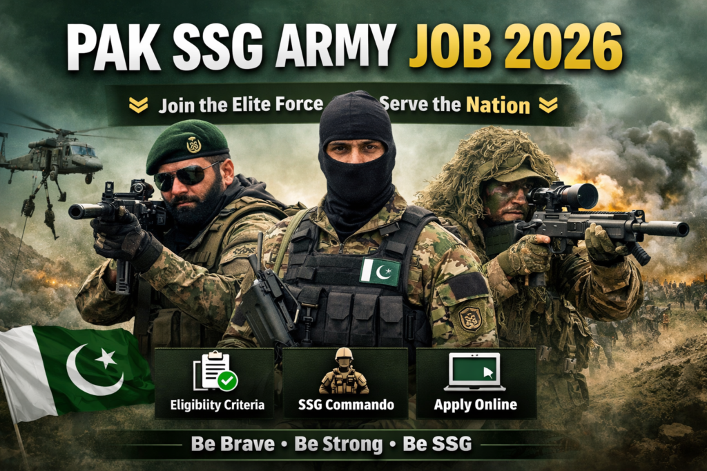 Pak SSG Army Job 2026