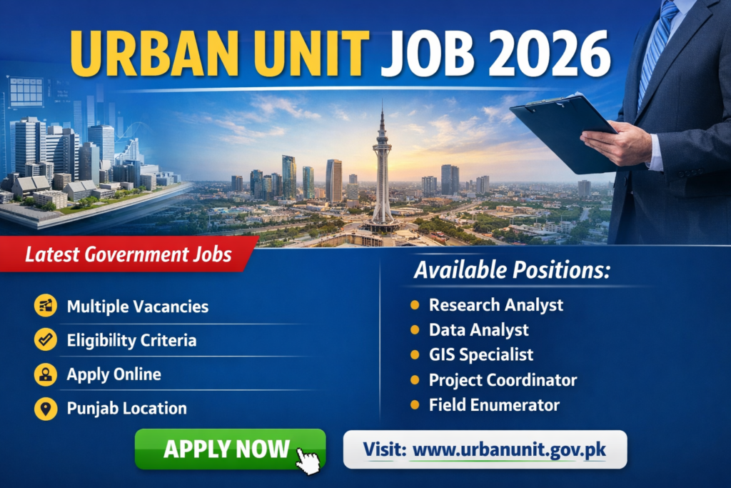 Urban Unit Job 2026